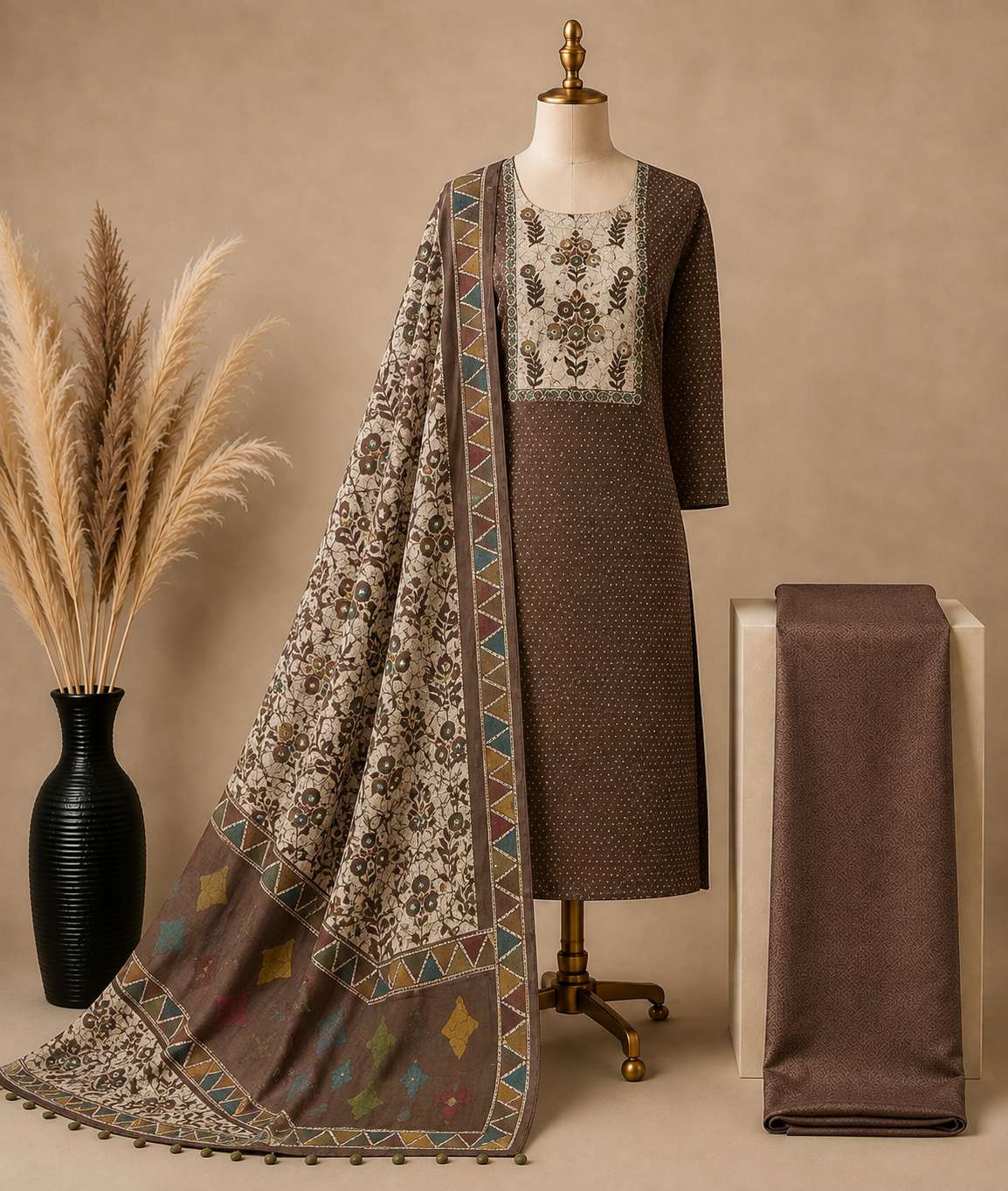 Premium Cotton Printed Suit Set