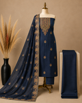 Mal Chanderi Suit Set with Kashmiri Embroidery