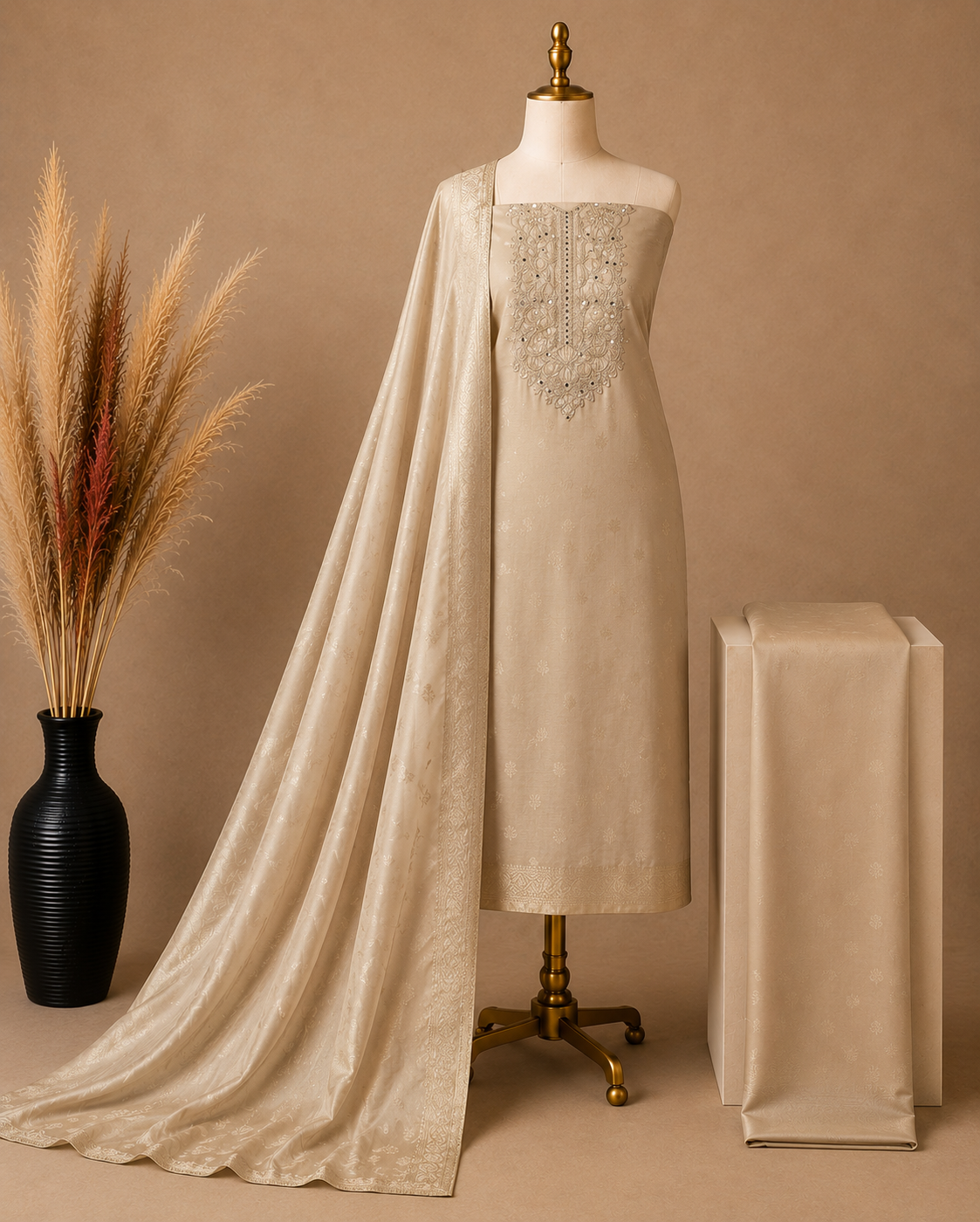 Premium Banarasi Silk Unstitched Suit Material