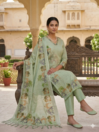 Premium Linen Printed Suit Set