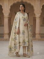 Premium Linen Printed Suit Set