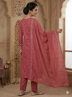 Premium Mal Chanderi Kashmiri Embroidered Suit Set