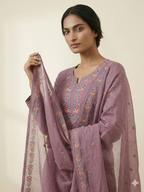 Premium Mal Chanderi Kashmiri Embroidered Suit Set
