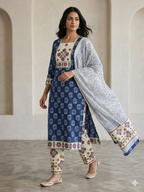 Cotton Hand Block Printed Suit Set