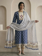 Cotton Hand Block Printed Suit Set
