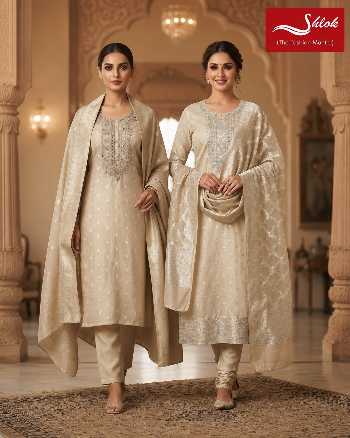 Premium Banarasi Silk Unstitched Suit Material