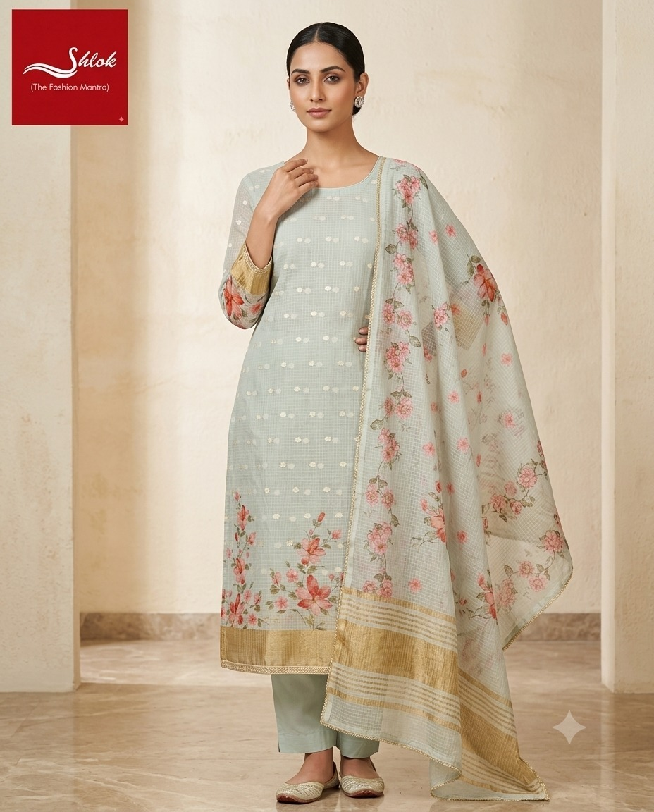Premium Kota Cotton Printed Suit Set