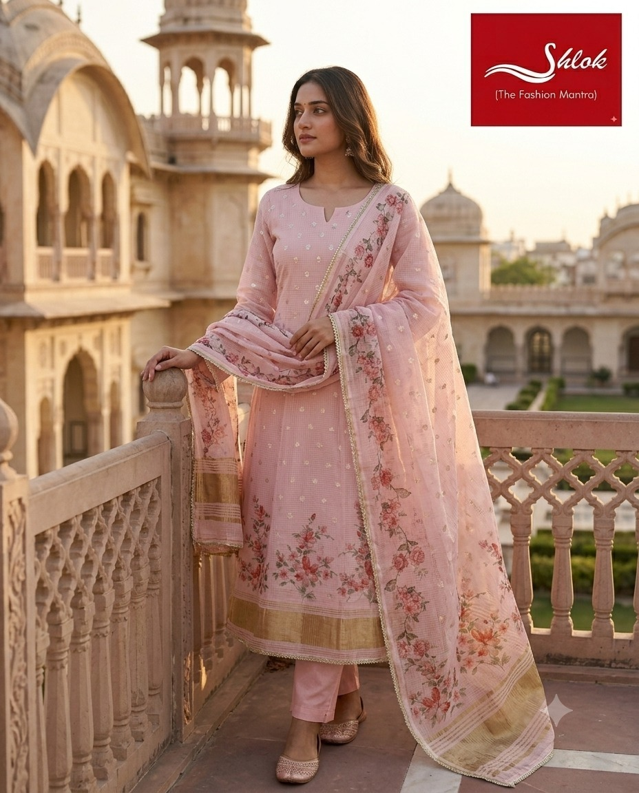 Premium Kota Cotton Printed Suit Set