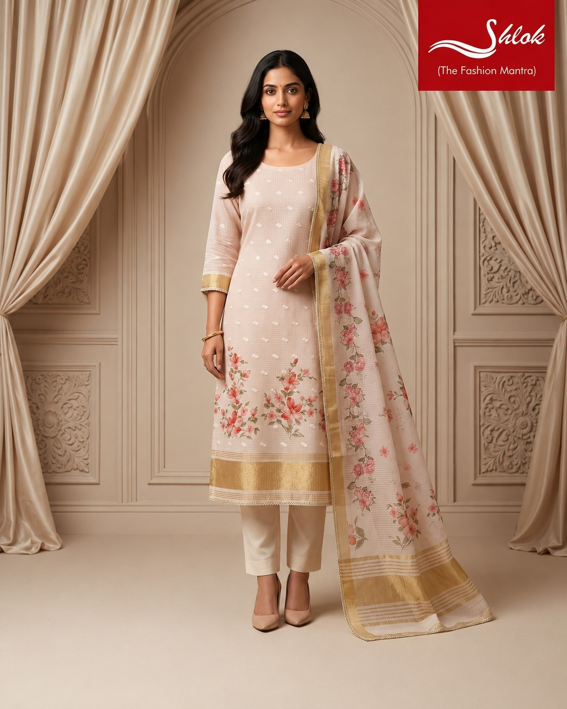 Premium Kota Cotton Printed Suit Set