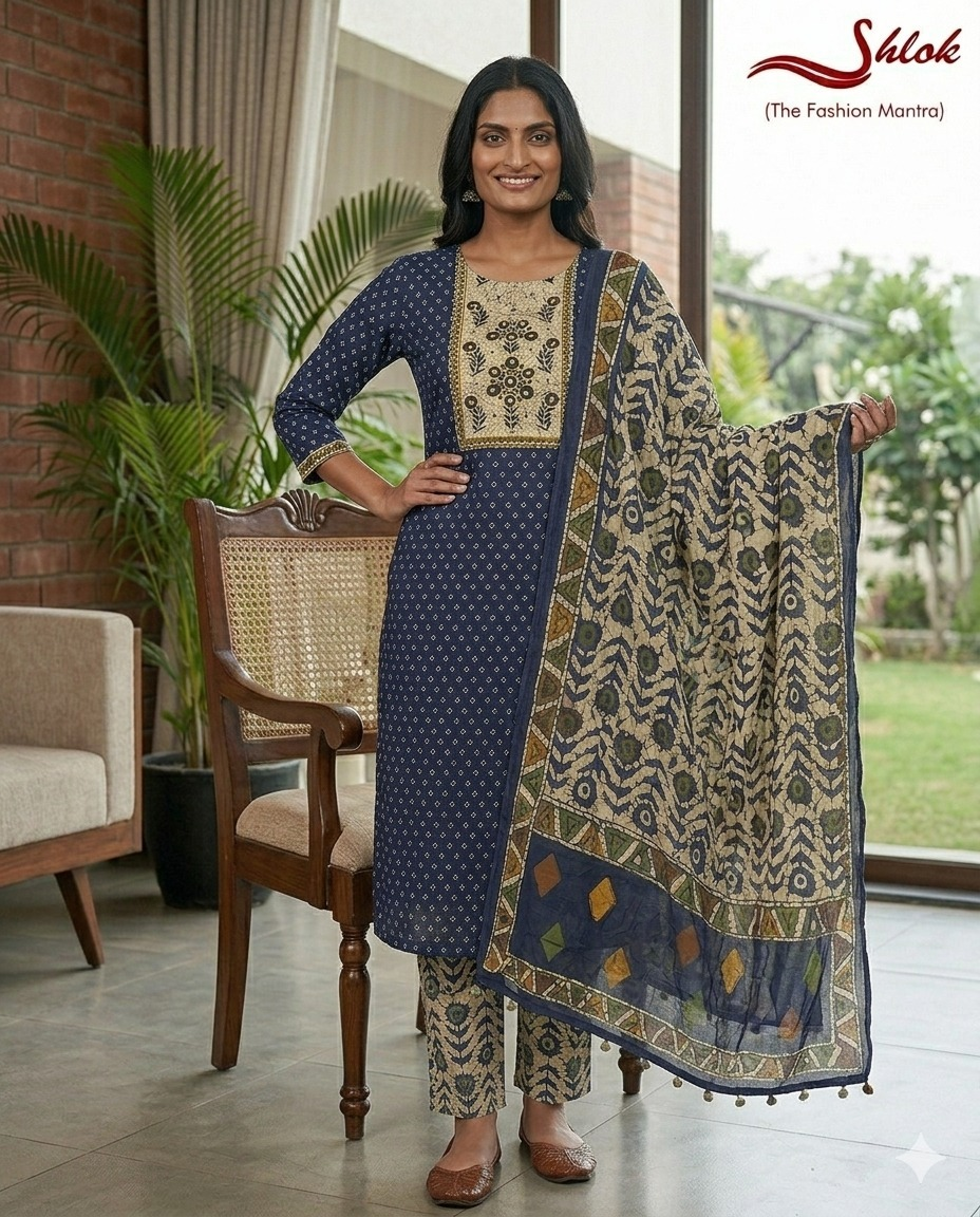 Premium Cotton Printed Suit Set