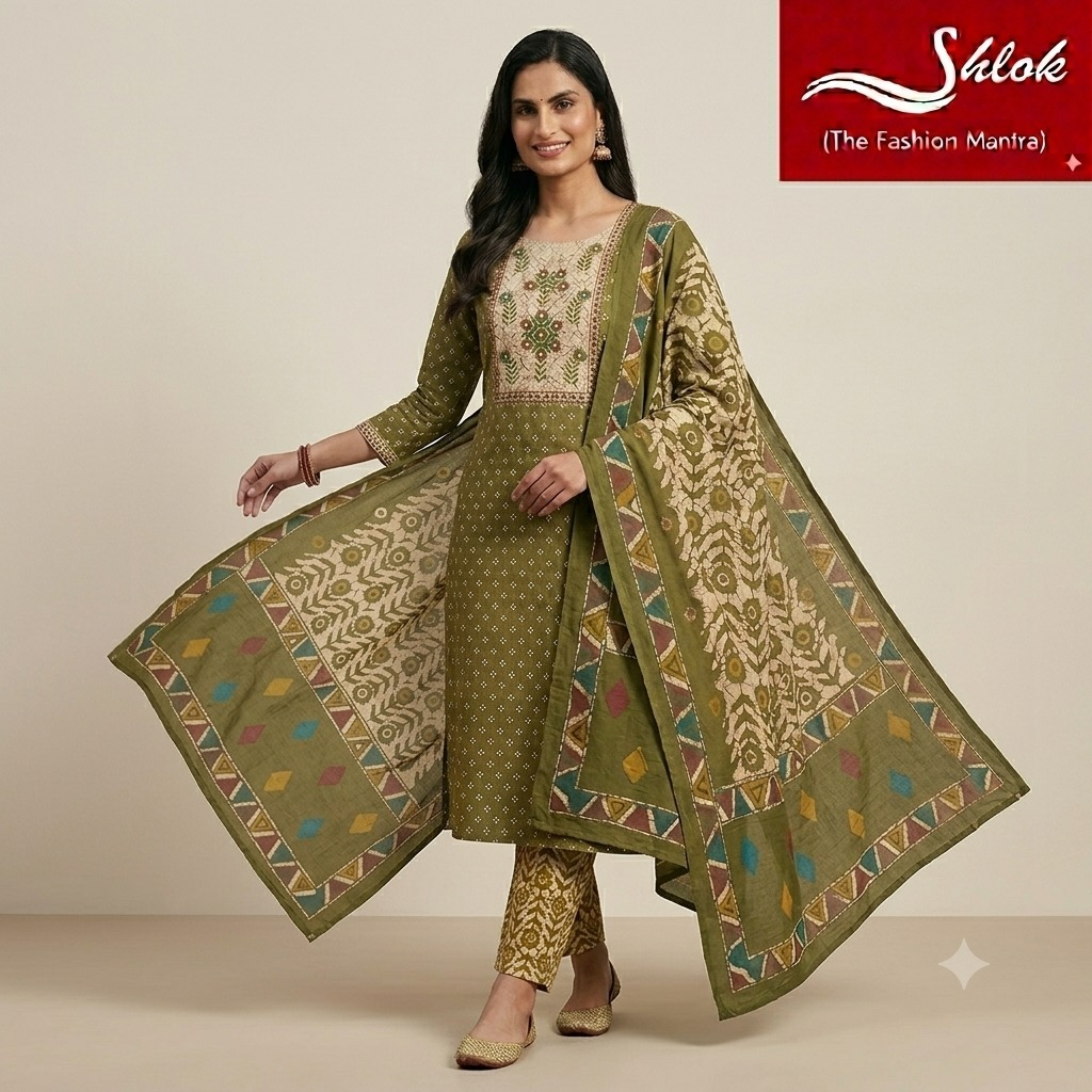 Premium Cotton Printed Suit Set