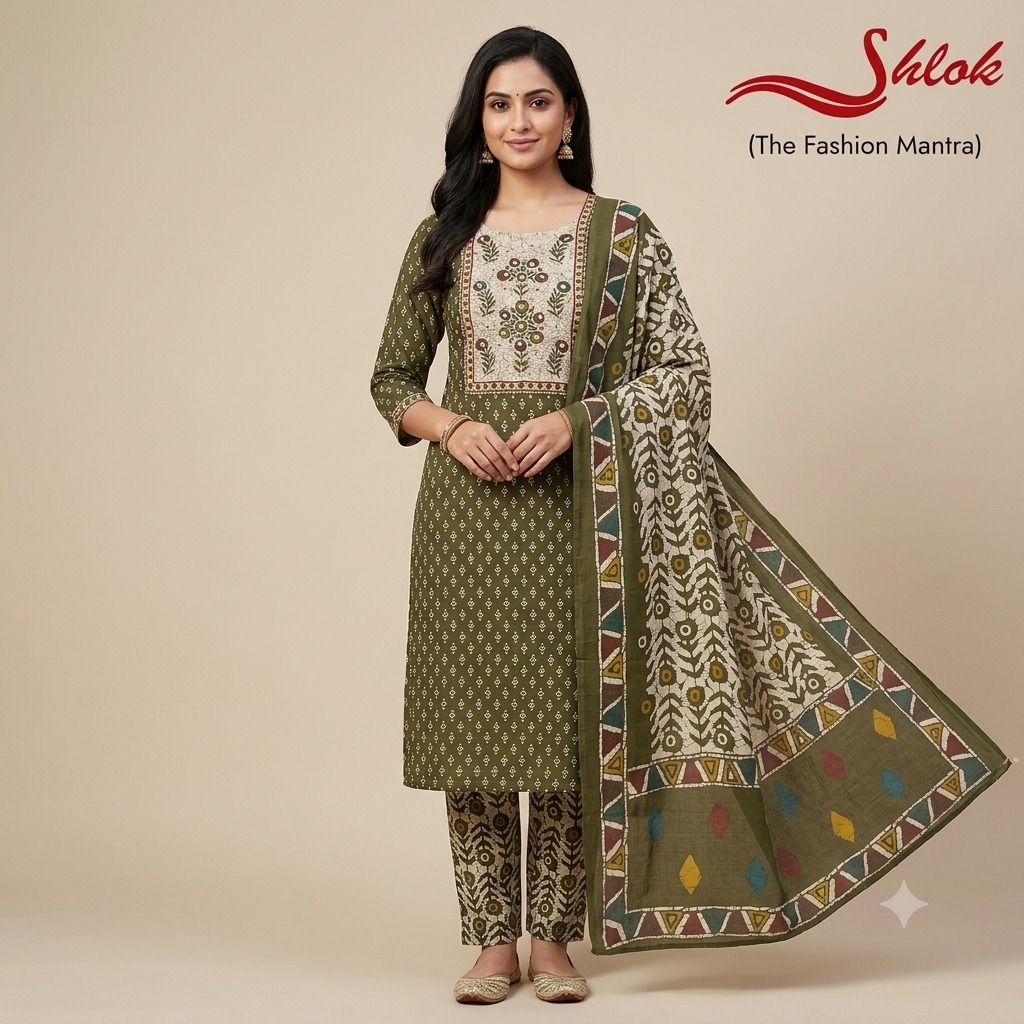 Premium Cotton Printed Suit Set