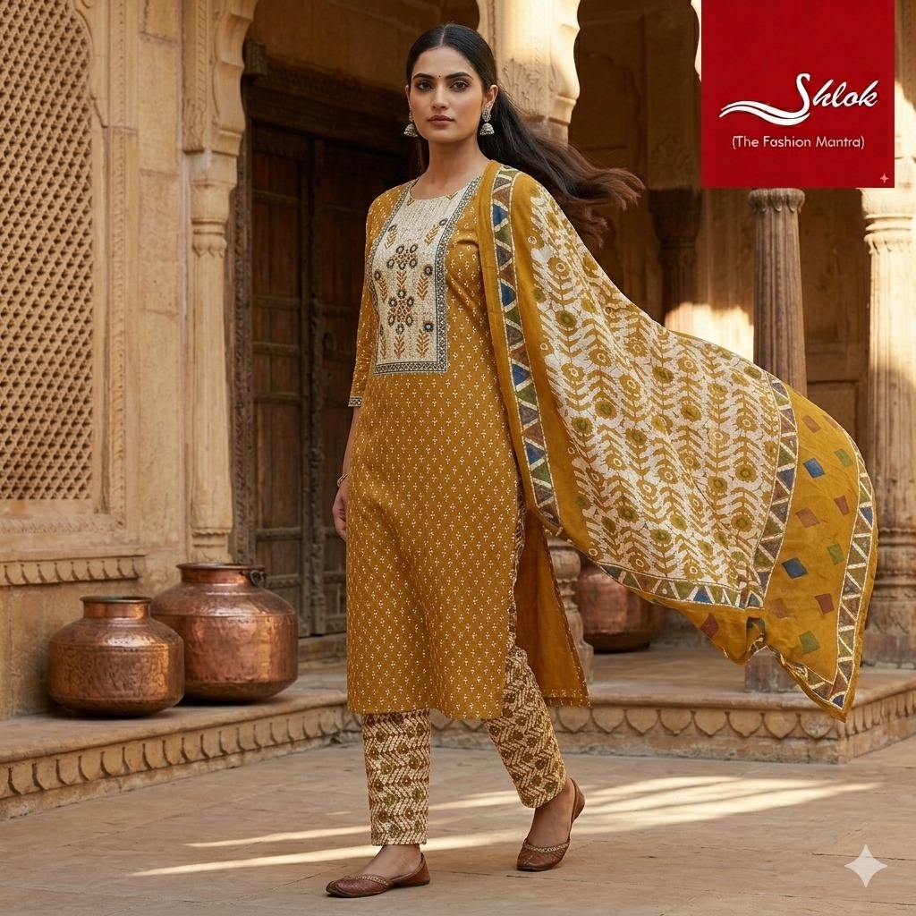 Premium Cotton Printed Suit Set